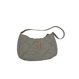 Steve Madden Baby Blue Quilted Handbag with 3 Pockets – Stylish Shoulder Purse